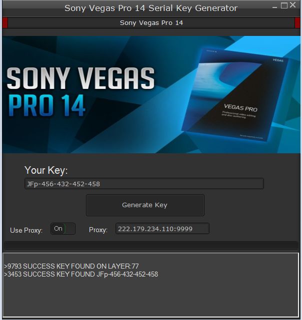 Sony Vegas Pro 11 Authentication Code Generator
